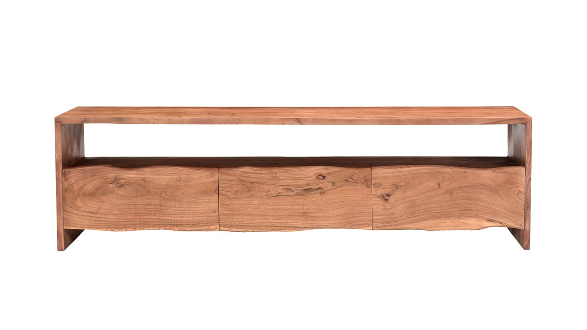 The Attic Live Edge TV Cabinet|Solid Wood Sideboard TV Cabinet for Living Room|Classy Live Edge TV Cabinet|Wooden Free Standing TV Unit Side Board Table with Storage|Honey Matte Finish (B0CW9Y74NF) Amazon Price History, Amazon Price Tracker