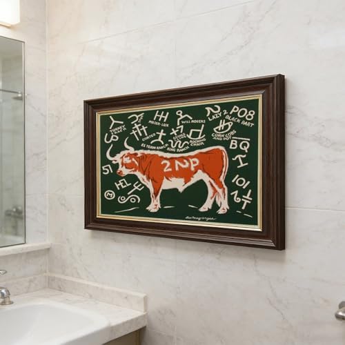 Cattle Brands poster WCYB Lon Megargee solution mur vide 45cm - 5