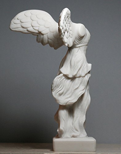 Winged Nike Victory Of Samothrace Greek Goddess Alabaster Statue Sculpture 7.8 Inches #TOP7