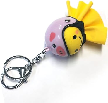Amazon.co.jp: てるぼう＆ヘルメットキーホルダーセット「ブタ」 TKC