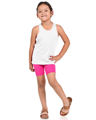 Basico Girls Dance, Bike Shorts 6, 12 Value Packs - For Sports, Play Or Under Skirts (Big Large (12-14), 6 Assorted Pack#2) #TOP1