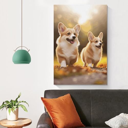 Toile murale corgi pour embellir un mur vide de chambre - 4