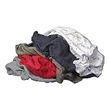 Buffalo Industries (10084PB) Recycled Multicolored T-Shirt Cloth Rags, 25 lb. bag, All-Purpose Rag for Cleaning, Paint Spills and Cleanup, Staining, Polishing, Dusting, Made from Recycled Materials