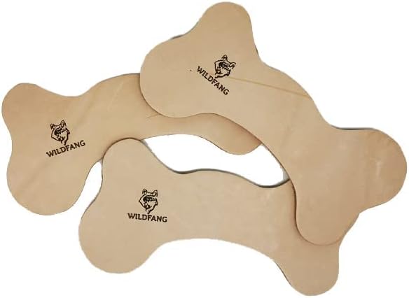 Wildfang® Dog Chew Toys, Medium, Leather Bone Puppy Teething Toys, Dog Teeth Cleaning Bone - Image 3
