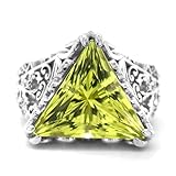 DIMAYA FINE JEWELRY 18K White Gold 7.87ct TGW Greenish-Yellow Beryl One-of-a-Kind...