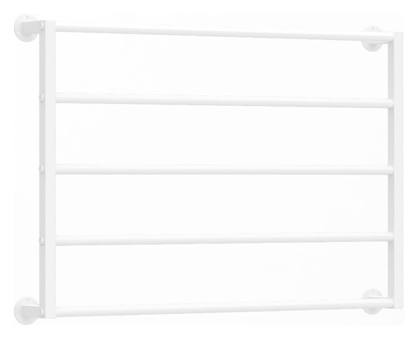 Naścienny stojak do przechowywania wstążki szalik i uchwyt hidżab biały metalowy organizer na szale dżinsy i akcesoria (60 x 60 cm) komercyjny design jakości