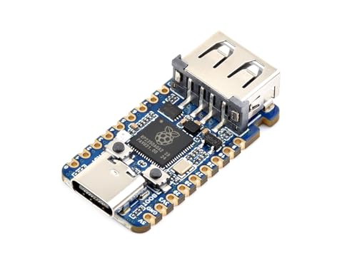 RP2350A doble núcleo Waveshare mini placa con puertos USB integrados de alta velocidad