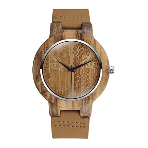 MicLee Montre en Bois de Bambou Cover
