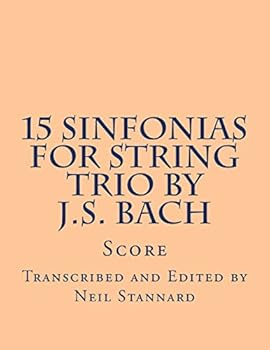 Paperback 15 Sinfonias for String Trio by J.S. Bach Book