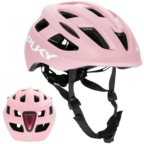 PUKY Helmet M Rosa | Optimal für Kopfumfang 54-58 cm | Leicht & Belüftet | Robuster Polycarbonat &...