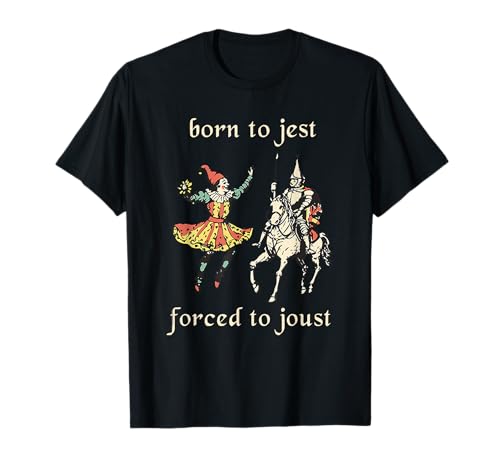 Born To Jest Forced To Joust Vintage Design T-Shirt