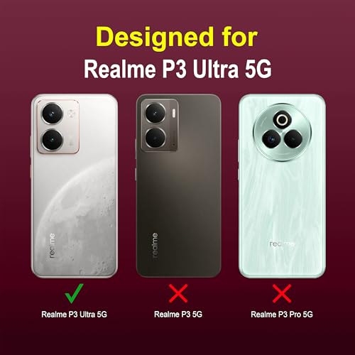 Image of amazon basics Back Case Cover for Realme P3 Ultra 5G | Compatible for Realme P3 Ultra 5G Back Cover | Liquid Silicon Magic Case with Camera Protection | Plum