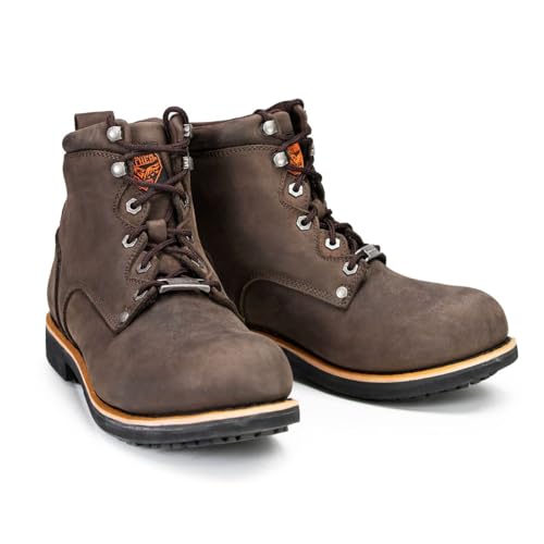 Image of Milwaukee Leather Men's Leather Lace-Up Riding Boots - Motorcycle Biker Footwear for Street & Daily Wear
