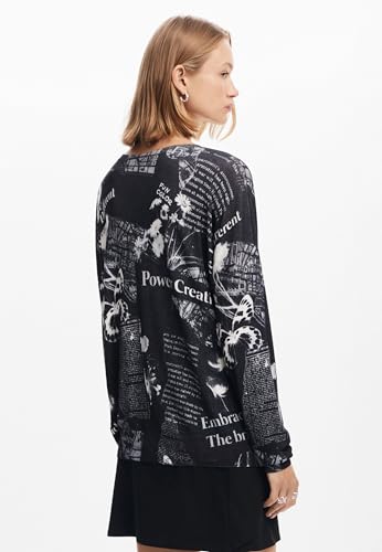 Desigual Women's Newspaper Print Sweater4