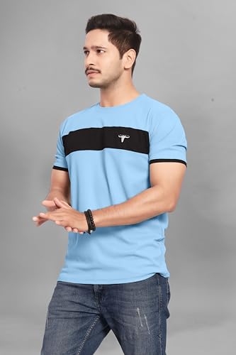 Image of Men's Polister Solid Round Neck Half Sleeve Shirt(D P K P-1284)
