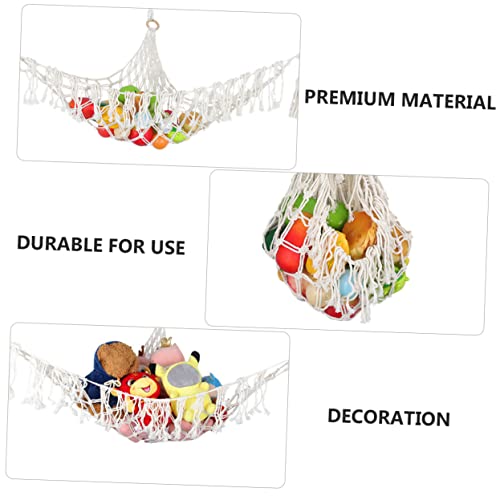 Yardwe 1Pc Corda De Algodão Malha De Canto Menina Bichos De Pelúcia Rede Para Bichos De Pelúcia Orga