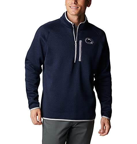 Image of Columbia NCAA mens Collegiate Canyon Point Sweater Fleece Half Zip