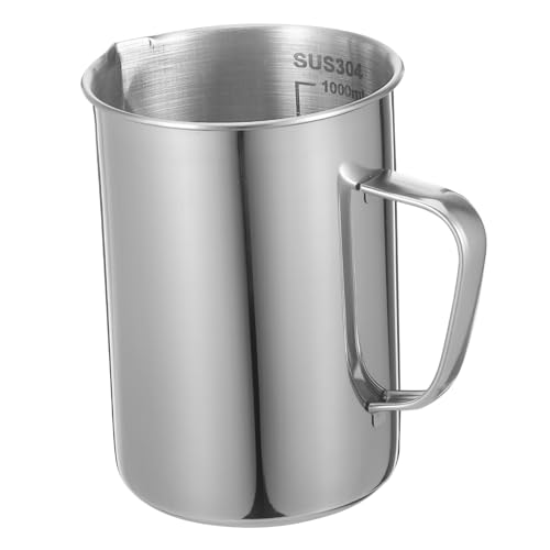 Jarra medidora de acero inoxidable 1000ml para leche