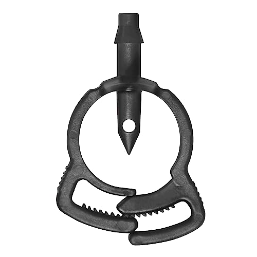 Jardibric - Raccords Conduite Secondaire Arrosage Localisé Goutte à Goutte - 10 Jonctions Cannelées Ø 6 mm Auto-Perçantes avec Collier de Serrage Ø 16 mm