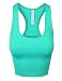 makeitmint Women's FREESIZE Scoopneck Racerback Crop Tank Top Onesize Mint