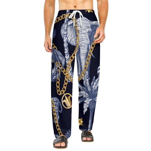 Vêtements de nuit femme chic et bas de pyjama long élastique taille S à poches