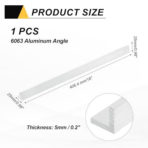 Angle en aluminium pour bricolage structurel et projets de rénovation