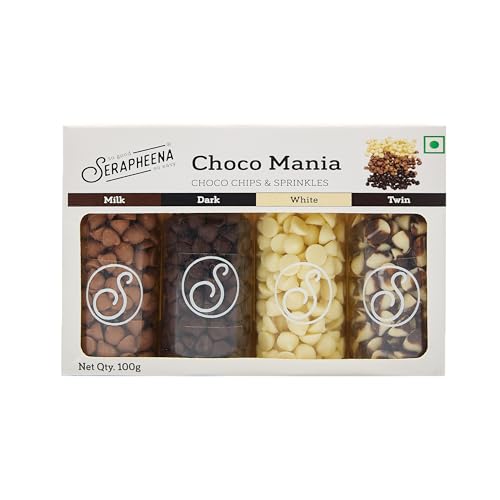 Image of Serapheena Choco Chips Sprinkles - Choco Mania, 100g | Cakes and Cupcakes Decoration Kit