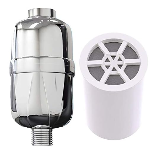 XGLL duschfilter vattenbehållare med utbytbara patroner, ta bort duschmunstycke klor och fluorid