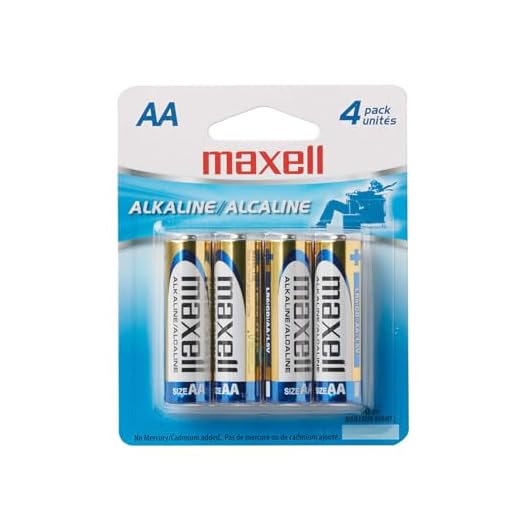 Maxell – 723465, Reliable AA Alkaline Battery - 10x Long-Lasting with 1.5V Performance with Mercury & Cadmium Free - Ideal for Wireless Keyboards, Mouse, Clocks, Flashlights & Toys - Pack of 4