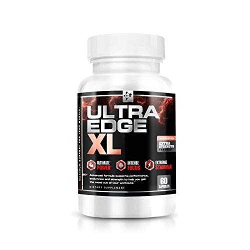 Ultra Edge Xl Bottle - Nitric Oxide Booster For Maximum Muscle Growth - Bcaa Bodybuilding Supplement - Recovery And Intensified Workouts With Amino Acids L Glutamine - L Arginine (60 Capsules) #TOP16