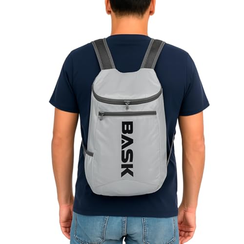 BASK Mochila Dobrável Portátil Ultraleve 22 Litros (Cinza)