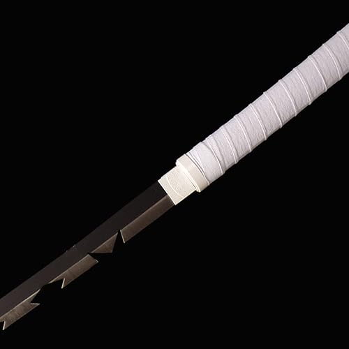 Miniatura 55 de Sword fort - Katana de acero al carbono de metal real, espada Katana de Rengoku/Tanjiro/Inosuke de anime Demon Slayer, alrededor de 41 pulgadas