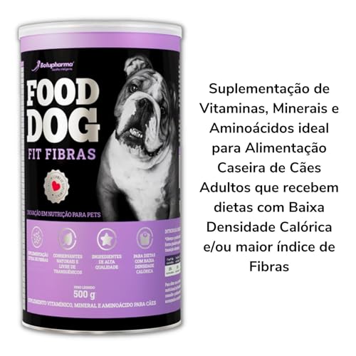 Botupharma Pet Line Suplemento Vitamínico Botupharma Pet Food Dog Fit Fibras - 500 G