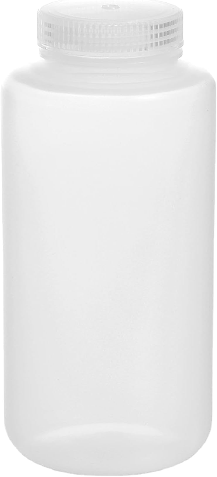 King Mariot Medical Equipments - Reagent Plastic Bottle with Screw Cap, Wide Mouth – 1000ml (Bottle 21x8.5cm, Screw 4.5cm) (1 Pc)