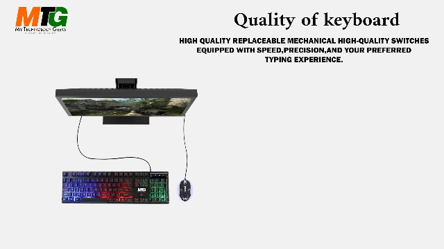 Amazon.com: MTG RGB Backlit Mechanical Wired Gaming Keyboard and