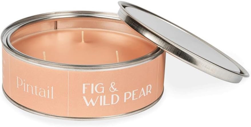 Pintail Large Scented Triple Wick Candle in Tin - Fig & Triple Pear