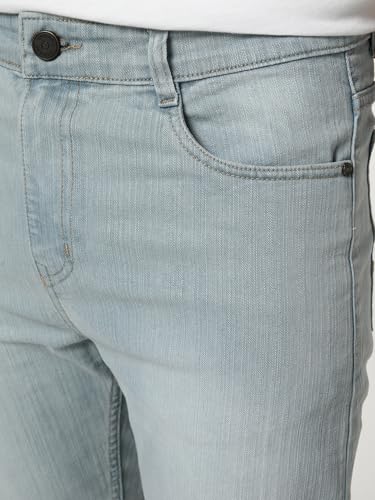 Image of Urbano Fashion Men's Straight Fit Washed Denim Jeans Stretchable