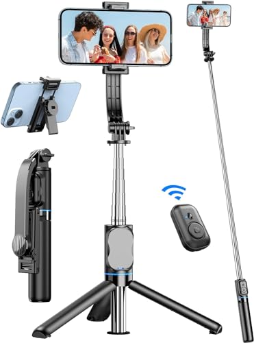 Bastão Tripé Mini 360º Dobrável Pau De Selfie Bluetooth Controle Remoto 3 em 1 Celular Câmera Selfie