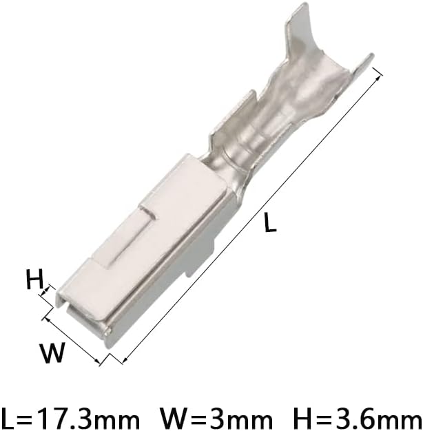 MG610850-4/7283-8123-40 car License Plate lamp high Position Brake lamp Plug Connector - (Color Name: with terminals)