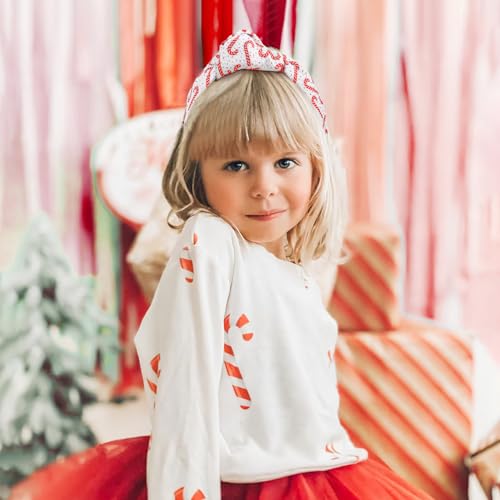 Yanjie Christmas Headband For Women Snowflake Xmas Tree Knotted Headbands Candy Cane Wide Hairband Merry Christmas Head Band Accessories thumb #2