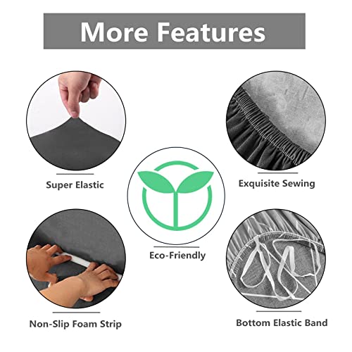 Orange Couch Cushion Covers, Fresh Fruits Stretch Sofa Slipcovers, 3D Print Spandex Non Slip Cover Loveseat Covers Furniture Protector With Elastic Bottom For Kids(1-Seater) #TOP1