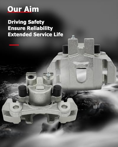 Image of cciyu 18B4818 18B4819 Rear Left & Right Brake Calipers With Bracket For Jeep For Grand Cherokee 4.0L 1999-2004,For Jeep For Grand Cherokee 4.7L 1999-2004(2PCS)