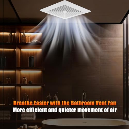 Image of Orsong Bathroom Exhaust Fan 12 inch Panel