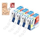 Loose-Leaf Paper Hole Reinforcement Ring Label Stickers, 1000 Pcs Self-Adhesive Hole Punch Protector Waterproof Self-Adhesive Hole Punch Reinforcement Stickers for Office School Home Supplies