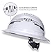 Klein Tools 60407T2RL Type 2 Hard Hat, Vented Full Brim, Class C Hard Hat with Chin Strap, 6-Point Suspension with Accessory Mounts, Washable Padding, and Rechargeable Headlamp