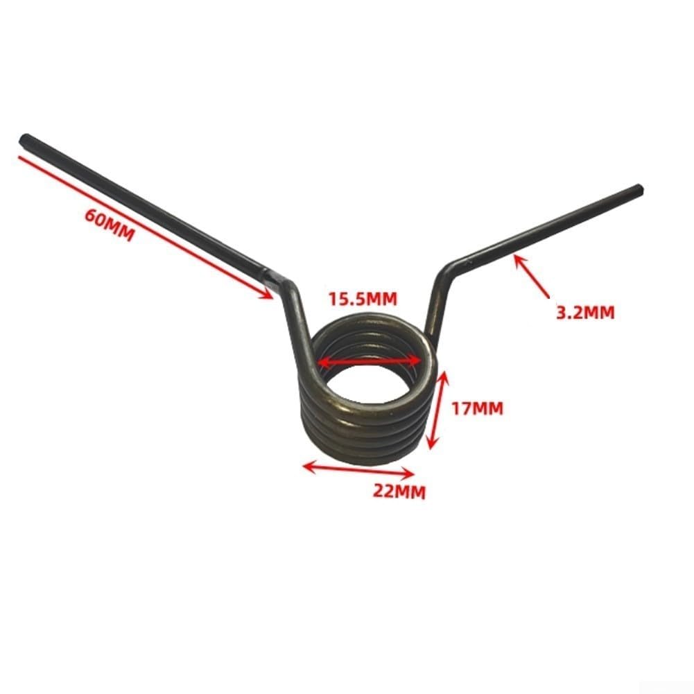 Molla di ritorno della valvola pneumatica di livello industriale per macchine smontagomme - Molla di torsione con diametro del filo di 2-3 mm, costruzione, compatibile con (A)