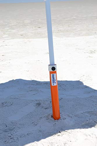 Aughog Products Llc Augbrella Commercial Beach Umbrella Sand Anchor Holder (Orange) #TOP5