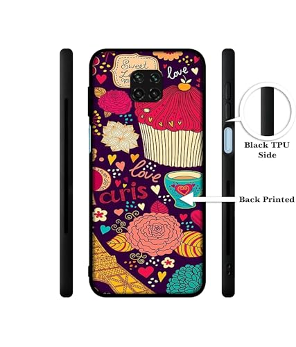 Image of Paris Flower Love Design Premium 2D Printed Metal Back Case Cover for Mi Redmi Note 9 Pro /Note 9 Pro Max /Poco M2 Pro