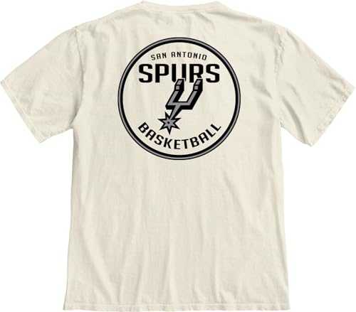 Image of Blue 84 NBA Unisex-Adult NBA Officially Licensed T-Shirt Ringspun Front /Back Ivory