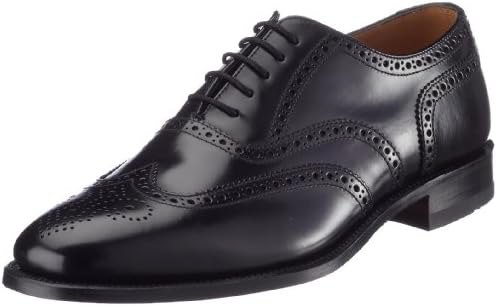 Loake Mens 201 Black Leather Shoes 9 US